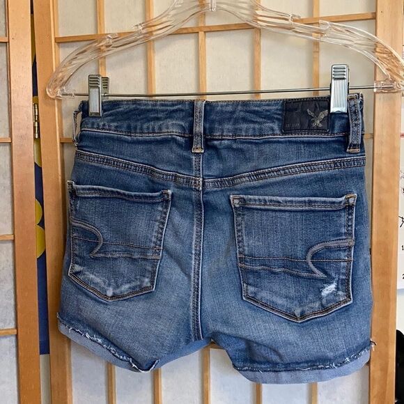 American Eagle Hi Rise Shortie Super Stretch Short - Picture 2 of 8
